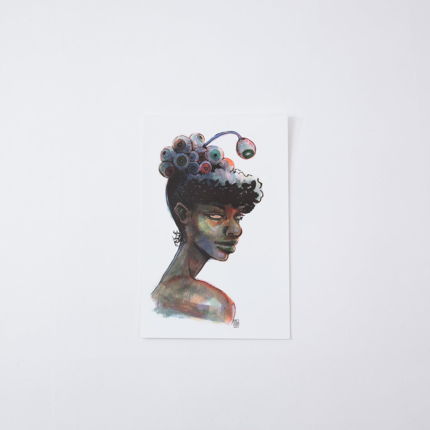 Eyeball Updo // Art Print