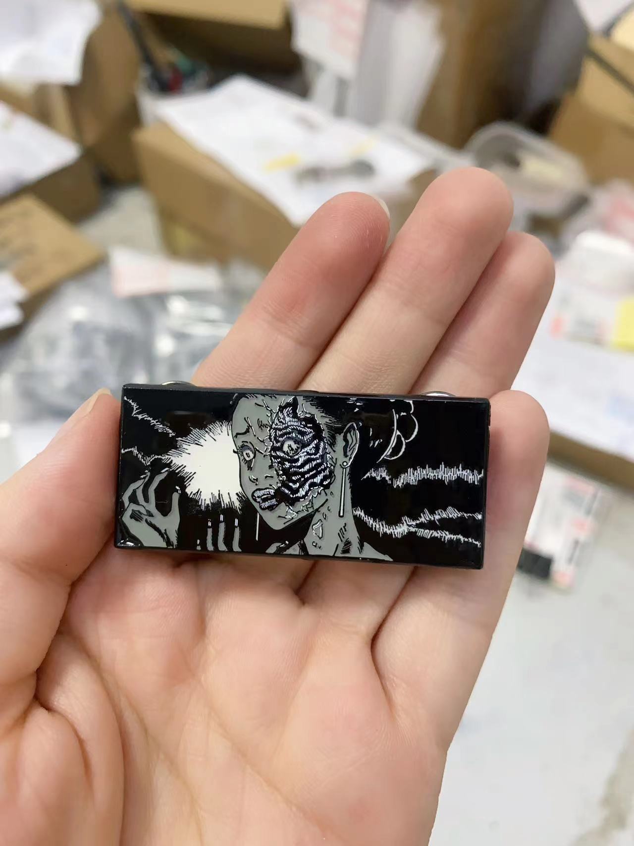 Cracked Enamel Pin [2 in]